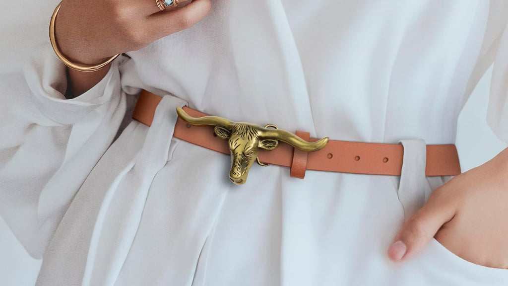 Signature Longhorn Western Belt for Women - Texas Sun Western Wear