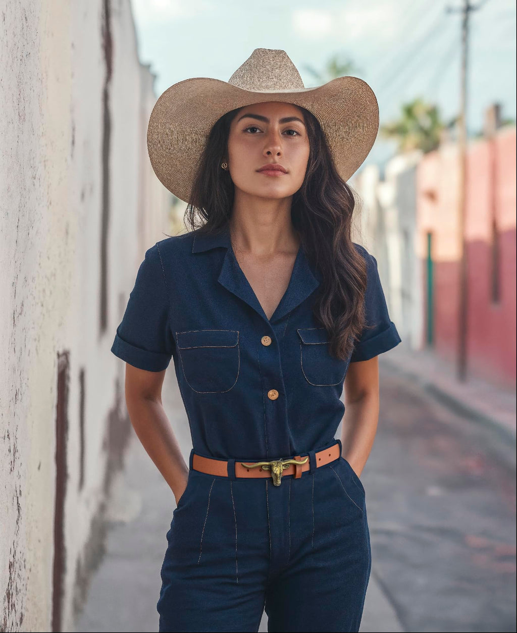 Signature Longhorn Western Belt for Women - Texas Sun Western Wear