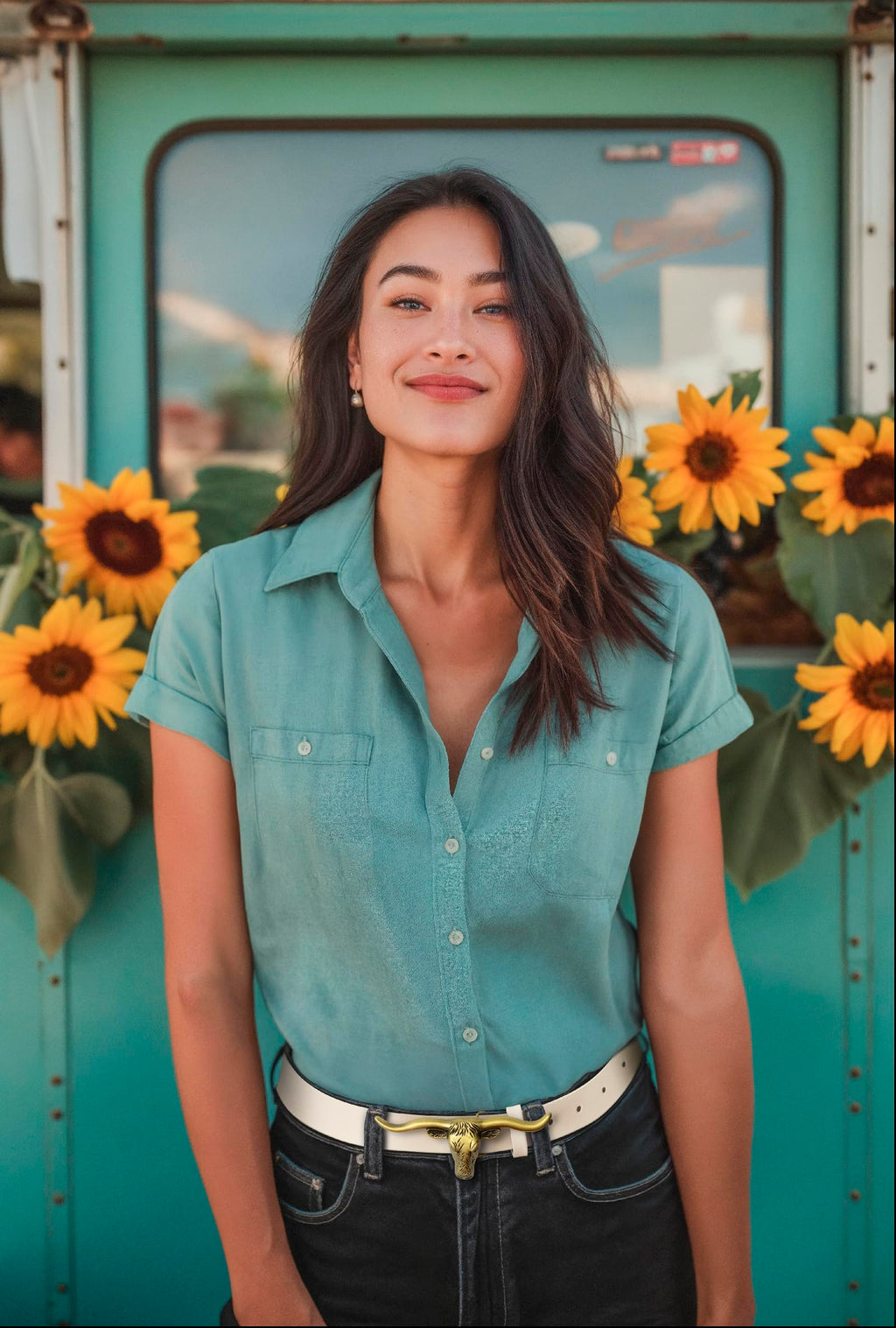 Signature Longhorn Western Belt for Women - Texas Sun Western Wear