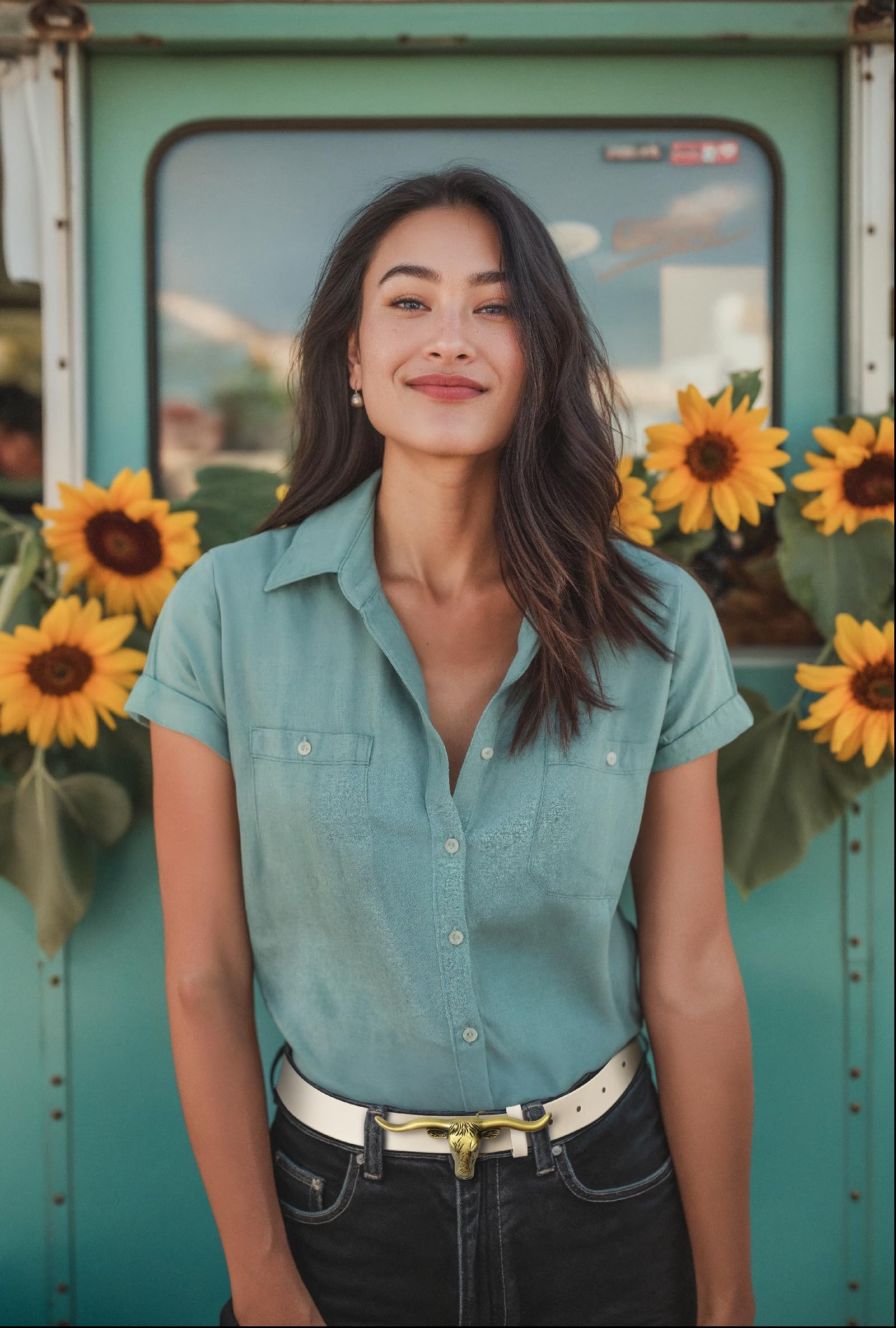 Signature Longhorn Western Belt for Women - Texas Sun Western Wear